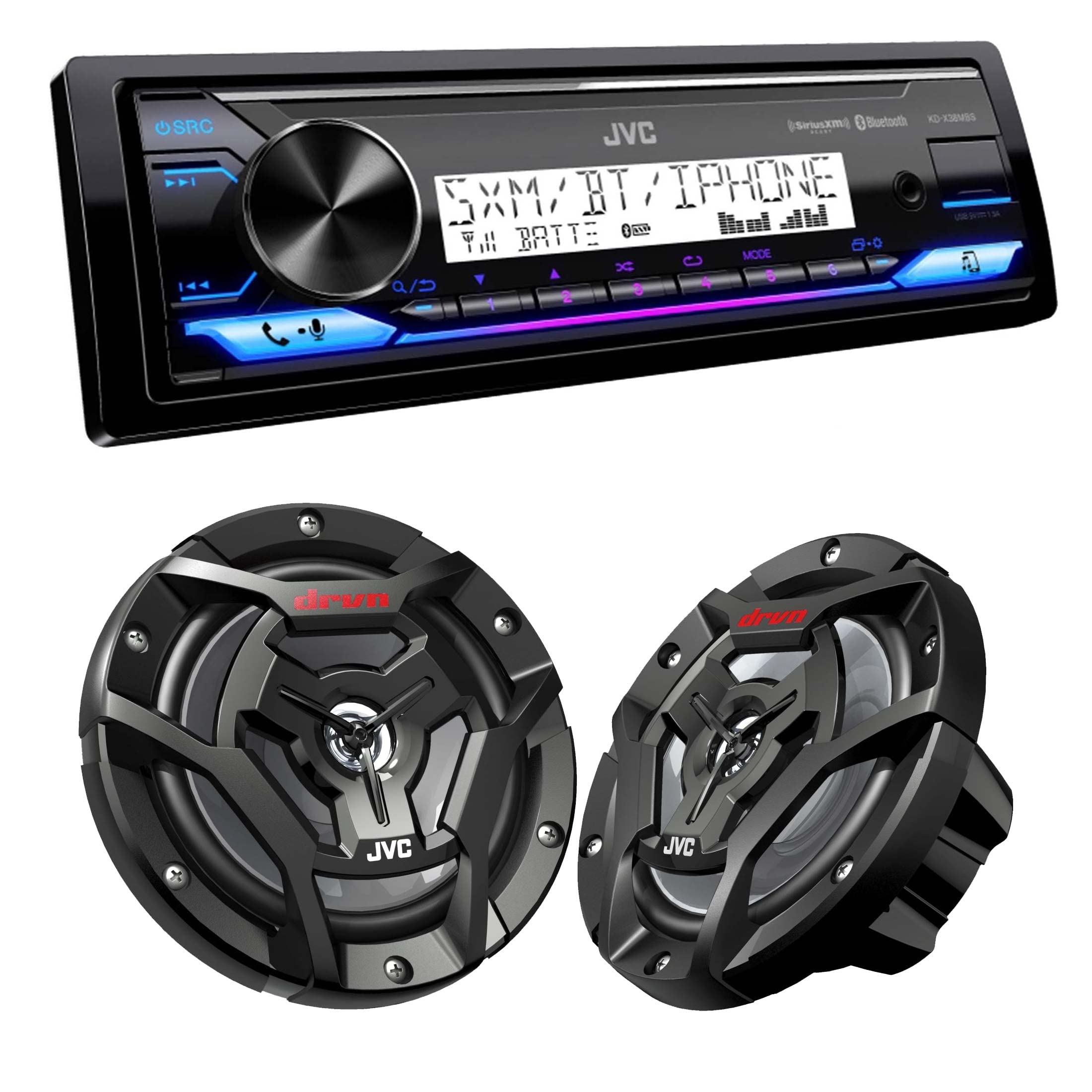Amazon.com: JVC KD-X38MBS Marine Digital Receiver W/BT, USB, XM